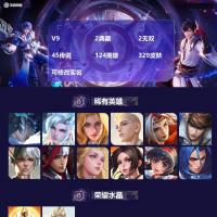 45传说 124英雄 329皮肤 可修改实名 【英雄全皮】:娜可露露全皮,夏洛特全皮 【稀有英雄】:敖隐(小龙人),大司命,嬴